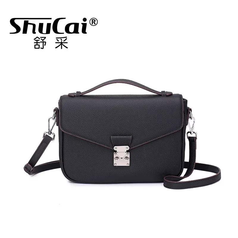 Genuine Leather Luxury Women’s Bags Fashion Vintage Shoulder Retro Crossbody Small Square Bag Handbag Woman