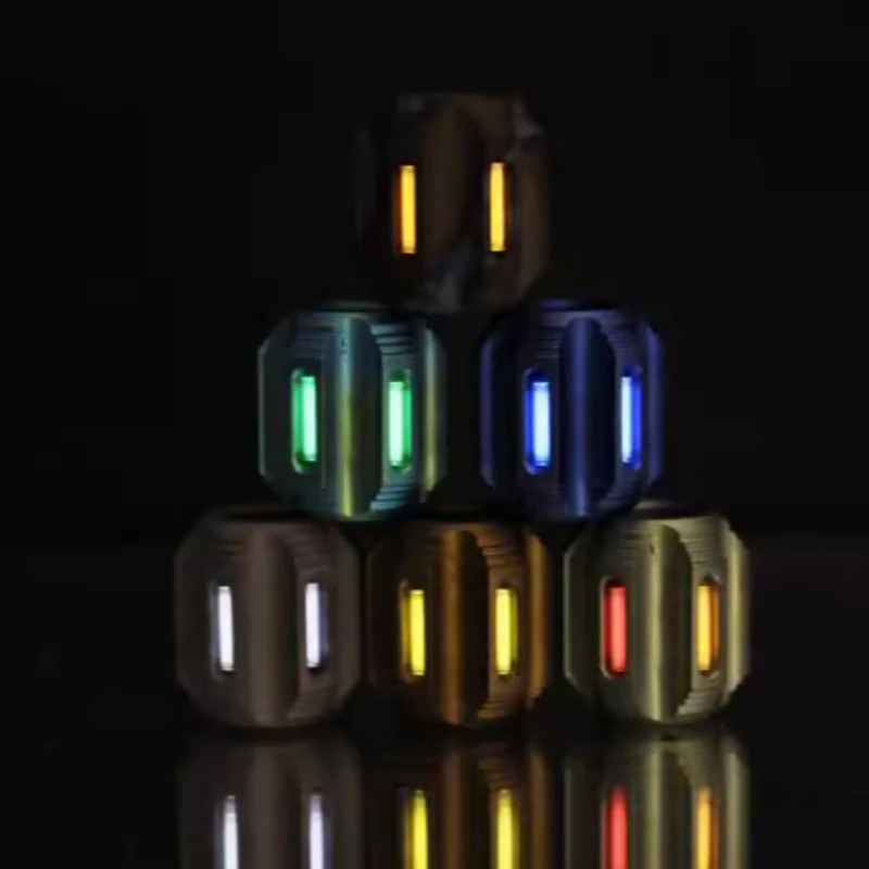 MG Titanium Alloy EDC Paracord Bead Fidget Spinner Push Slider DIY Accessories EDC Pendant Outdoor Tools for Adults Gift for Men