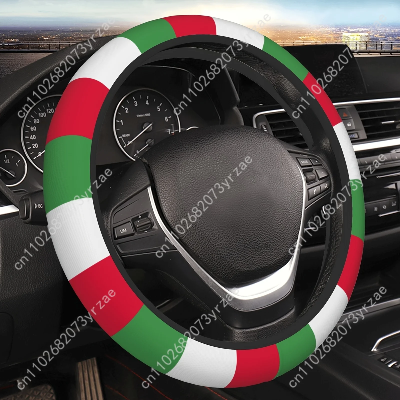 

Italian-Inspired Car Steering Wheels Cover Universal Type Environmental Friendly Comfort Non-slip Breathable Steering Wheel Wrap