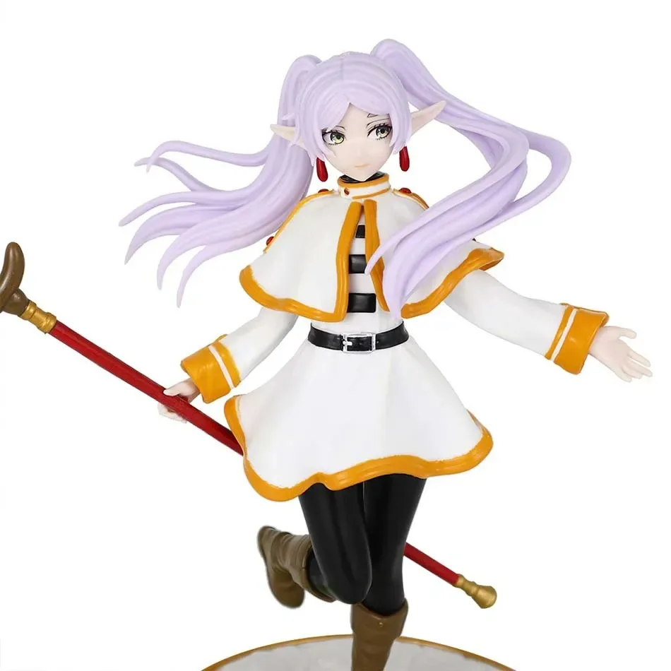Figura de Anime Frieren: Beyond Journey's End de 14cm, tapón de fideos, figura de acción de Frieren, modelo de colección de figuras Luminasta Frieren