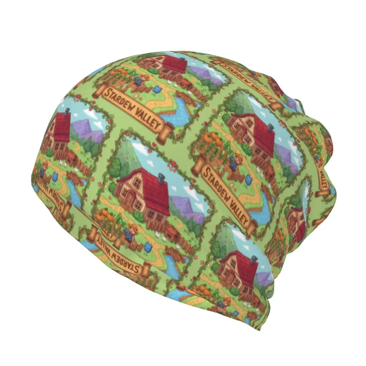 Stardew Valley Video Gamer Classic Pixel Art Bandana Neck Gaiter Magic Scarf Warm Balaclava Beanies Hat Unisex Adult Washable