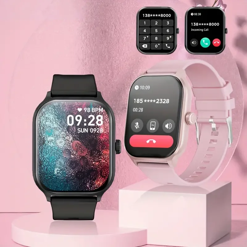 

Смарт-часы для женщин 2.01 HD Смарт-часы для мужчин Bluetooth сообщение о вызове IP68 водонепроницаемые для мужчин женщин подарок для Android iOS