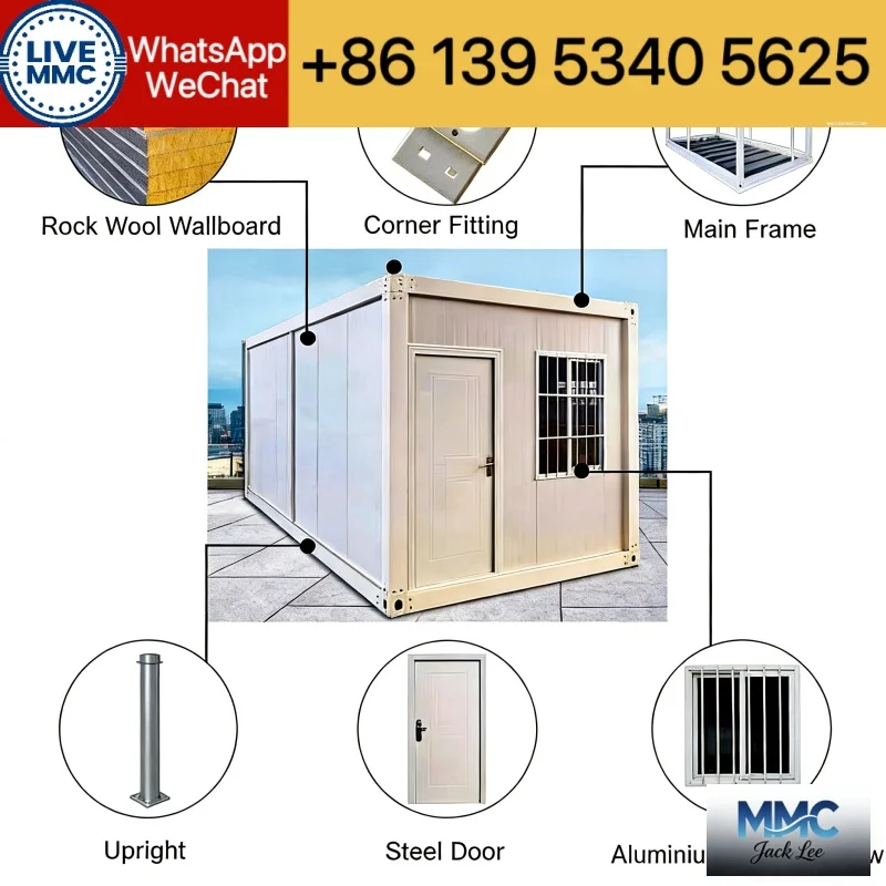 30ft Folding House Container House Mobile House Garden House 2-3 Bedrooms with Kitchen&Shower Folding House