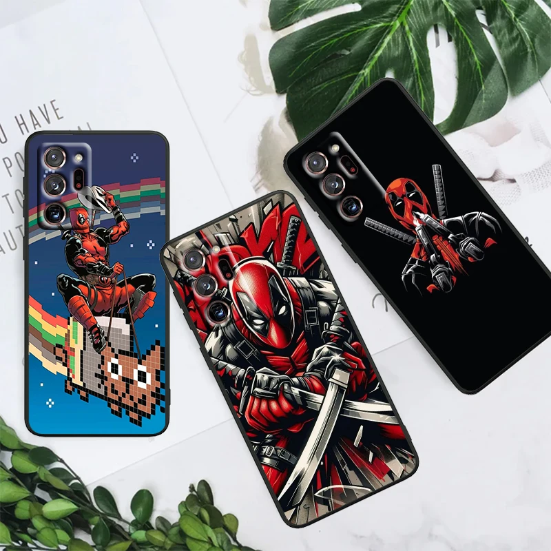 Death Attendant Marvel Fashion For Samsung Note 20 10 Ultra Plus A31 A14 A12 A70 A34 A25 A04 A05 A15 A24 5G Black Cover