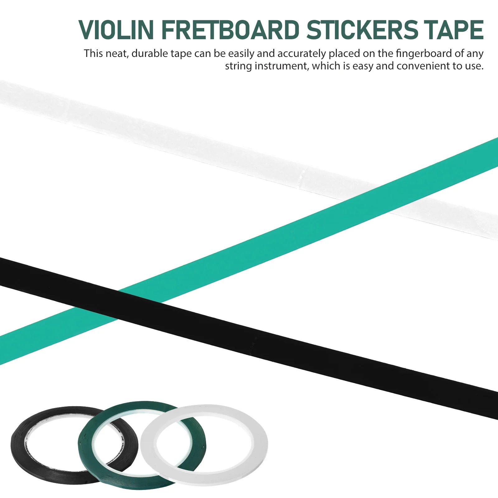 

3 Rolls Finger Board Violin Phoneme Stickers Fret Tape Accessories Tapes Supplies