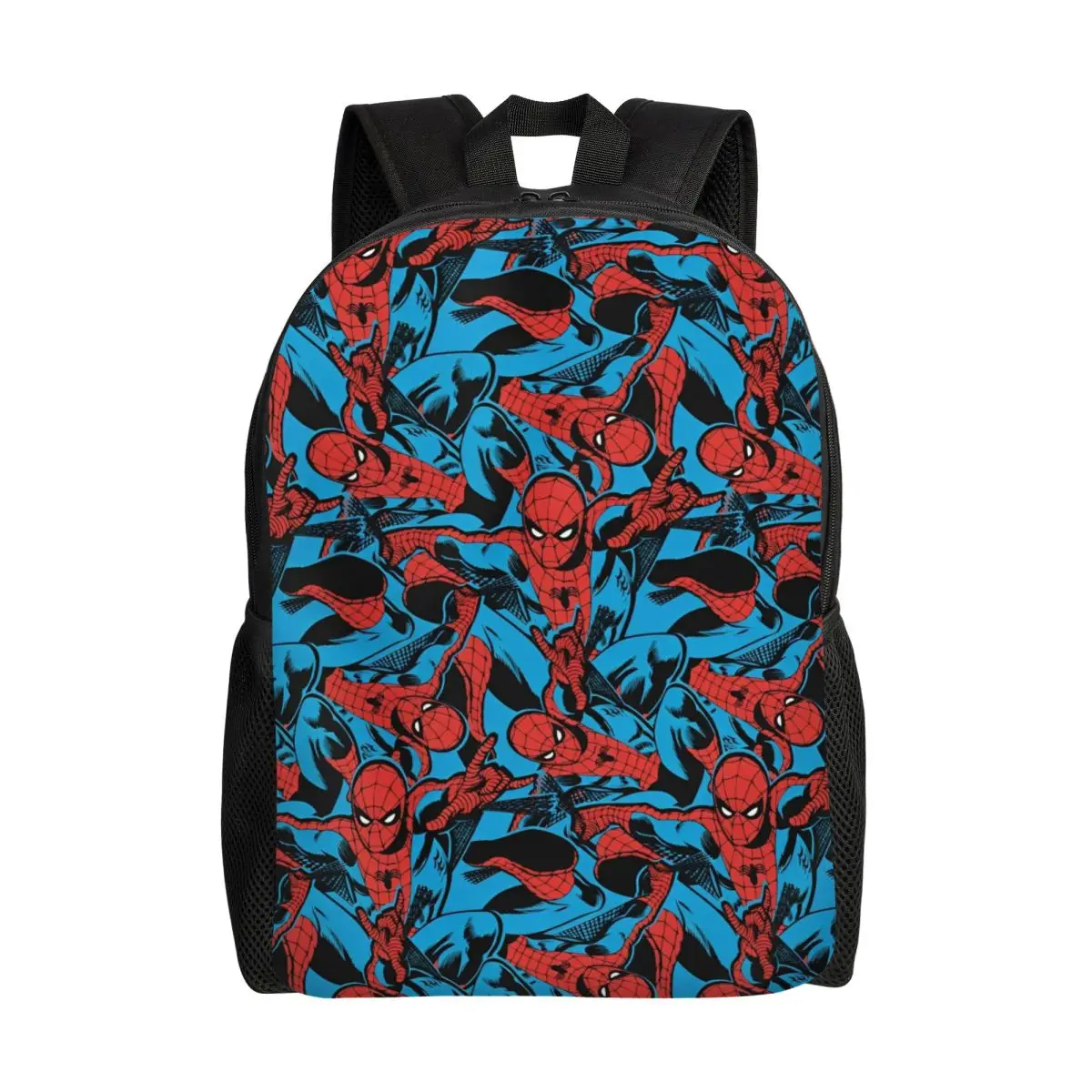 Retro Spider Man Web Shooting Backpack College Backpacks Female Custom Lightweight High School Bags Cute Rucksack