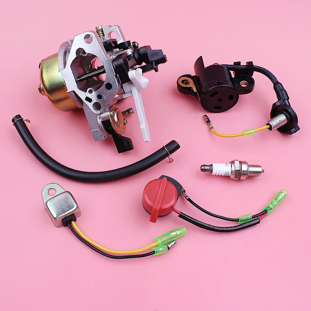 Carburador Carb para Honda GX390 13HP GX 390, Peça do motor, Sensor de baixo óleo, Interruptor de parada de alerta, Kit de ignição