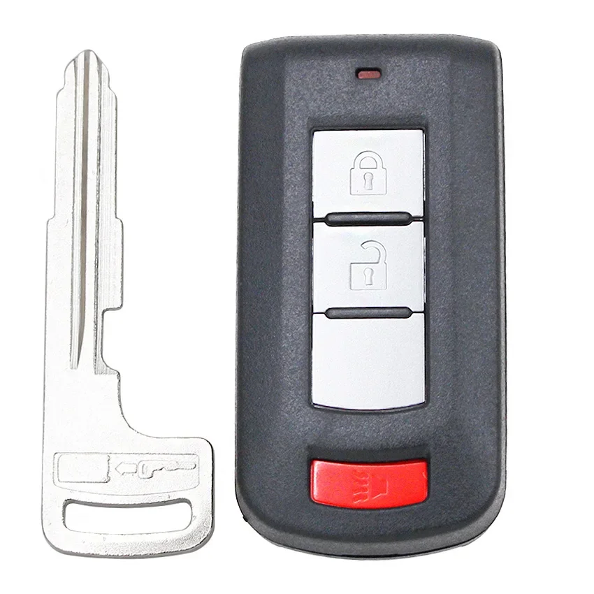 2/3/4 pulsanti nuovo Smart Remote Key Shell Case Fob per Mitsubishi Lancer Outlander ASX Eclipse Galant con lama chiave di emergenza