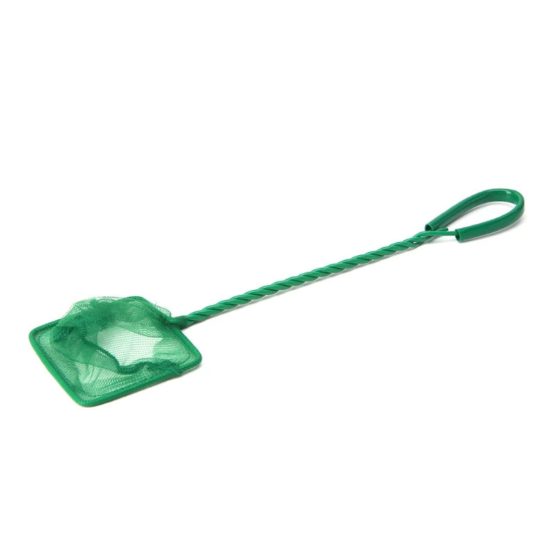 F92B Aquarium Fish Net 3" 4" 5" 6" 8" 10" Fine Mesh Skimmer Filter for Small Fish for Tank Catch Net with Comfortable Handle