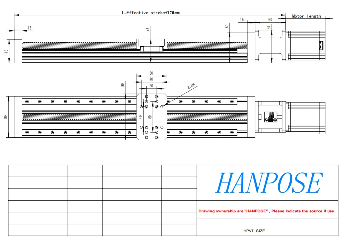 HPV11 Linear guide module NEMA23 ball screw SFU1204 SFU1210 with Linear Guide MGN12 +57 stepper motor for 3D printer
