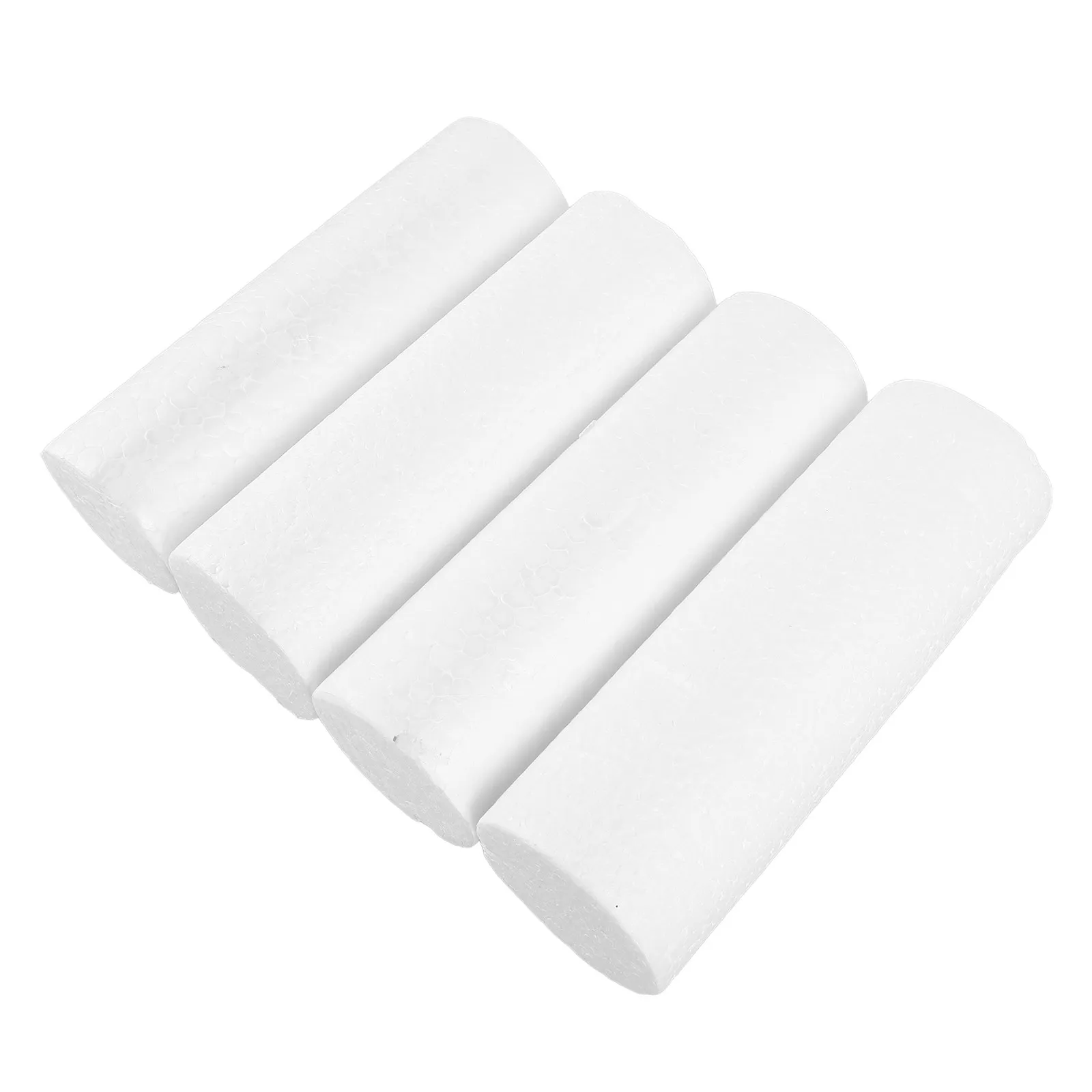 Cylindres en mousse de polystyrène, tubes en mousse de polystyrène, couleurs vives, projets de bricolage, fournitures artisanales pour l'apprentissage précoce, pour activités artistiques, 4 pièces