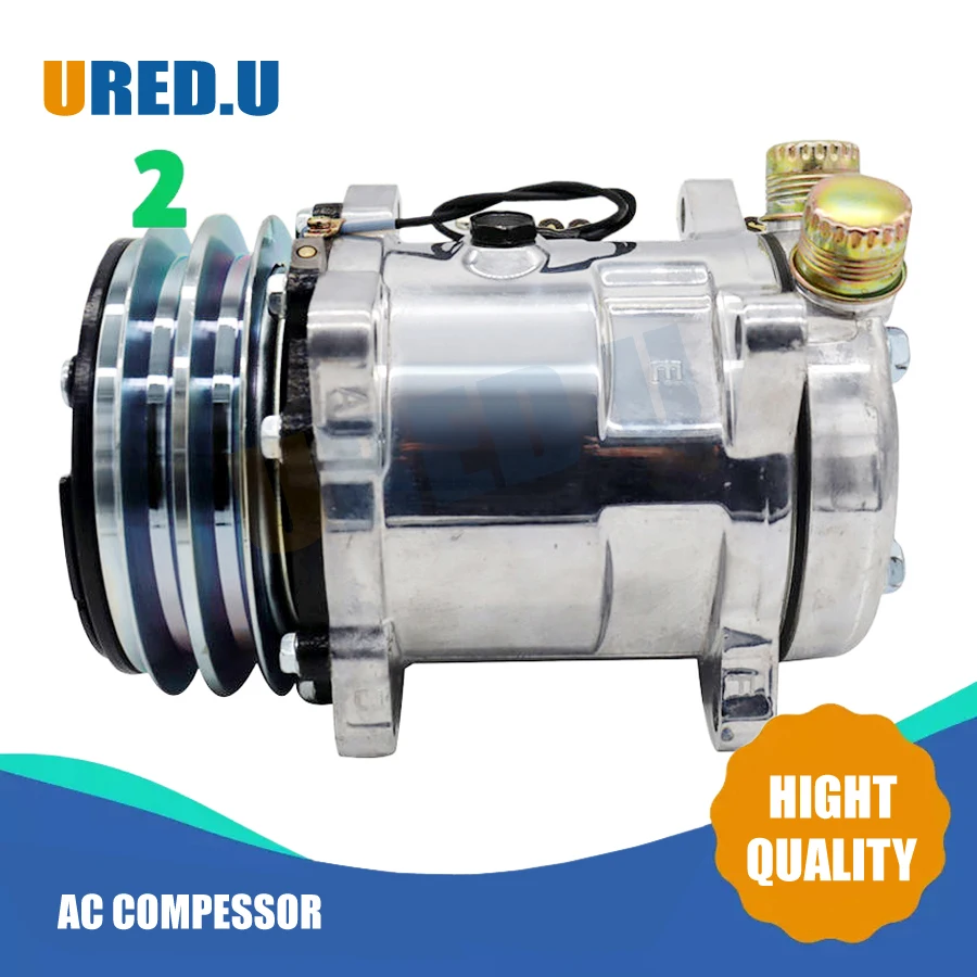 

Sanden 508 compressor sd508 5H14 Compressor 12V 24V Groove V Blet Pulley Tractor Excavator Heavy Duty Truck