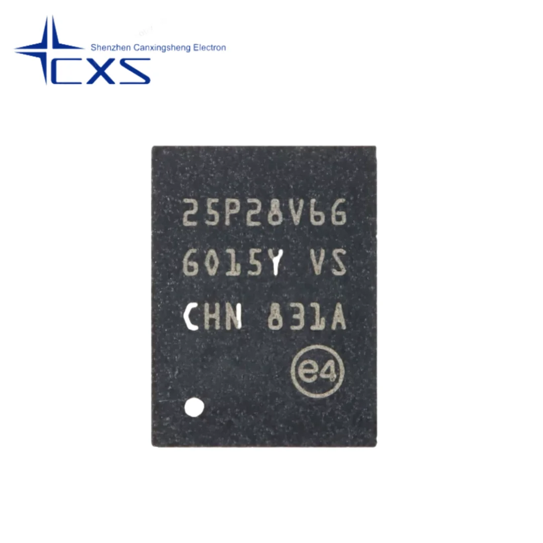 

1pcs Model M25P128-VME6TGB Package: VFDFPN-8 128Mb 25P28V6G Original Stock