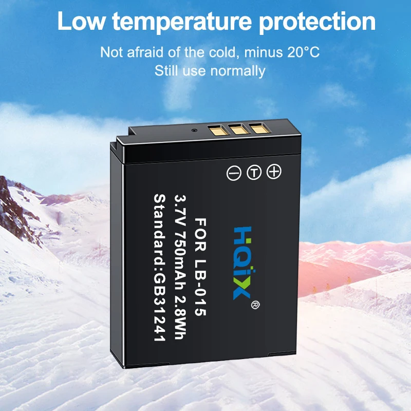 HQIX для цифровой камеры Kodak PIXPRO WPZ2 LB-015, аккумулятор с двойным зарядным устройством
