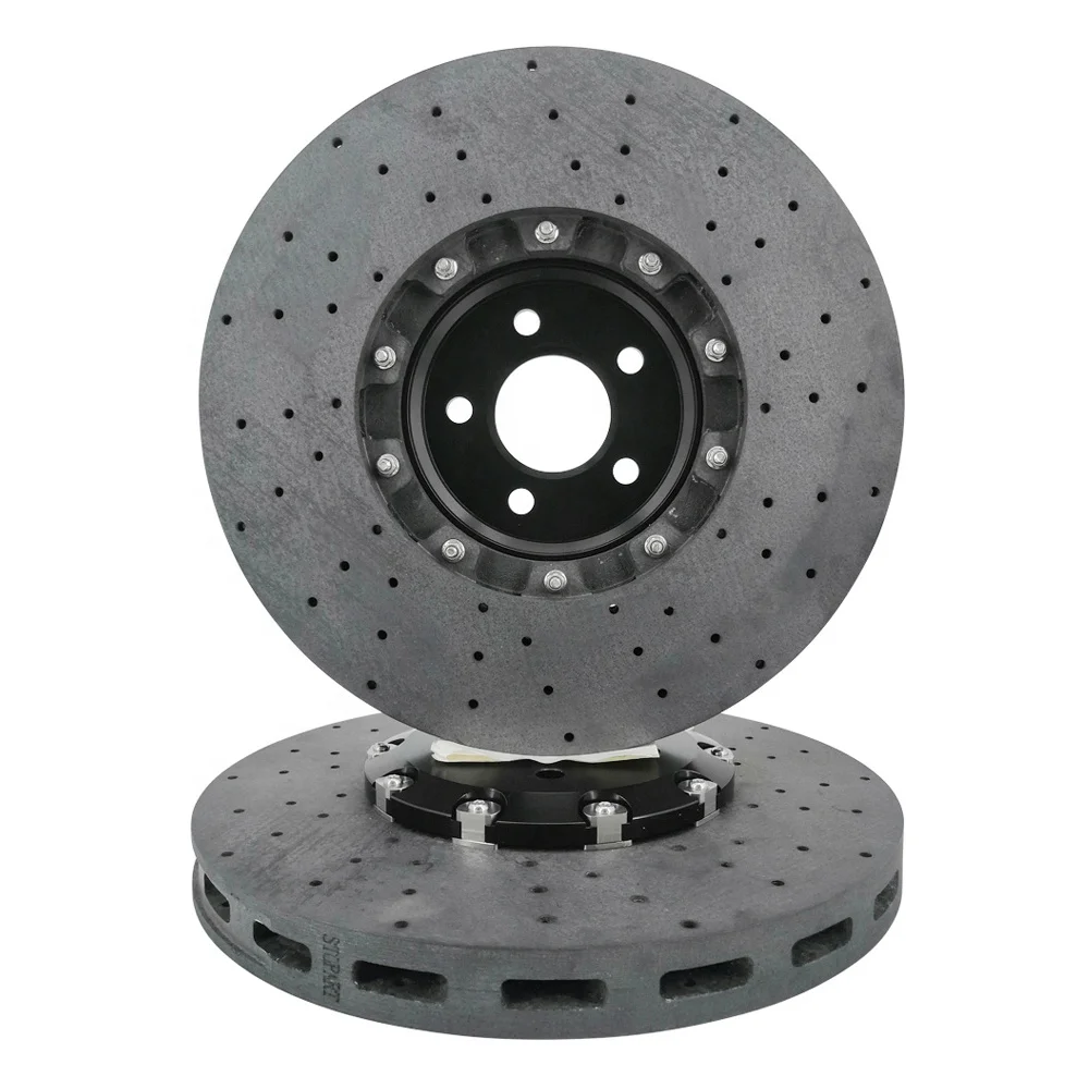 Hsingyik Front Carbon Ceramic Brake Disc Rotor For Ford Mustang GT350 FR3Z1125F 394MM