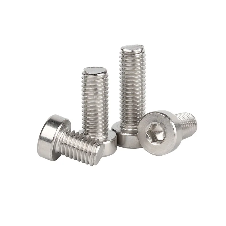 10/20/30/50pcs M2 M2.5 M3 M4 M5 304 A2-70 stainless steel Hexagon Socket Thin Low Short Profile Head Allen Cap Screw