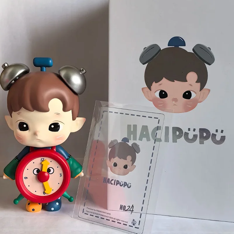 In Stock Hacipupu Action Figure Hacipupu Alarm Clock Figurine Limited Doll Cartoon Collect Model Home Decor Toy New Year Gift