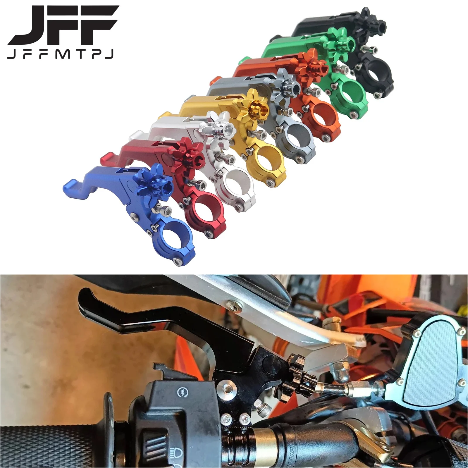 Motorcycle Clutch Lever Handlebar Universal CNC Aluminum One Finger For KTM Honda Suzuki Yamaha Kawasaki Motocross Pit Dirt Bike