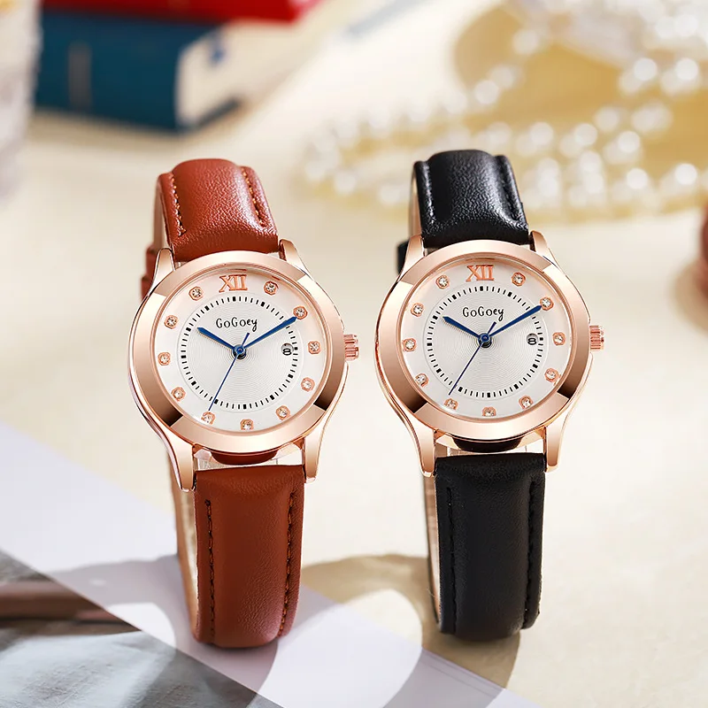 

Women Watches Fashion Small Roma Dial Ladies Leather Band Quartz Watch Reloj Mujer Girls Clock Gift