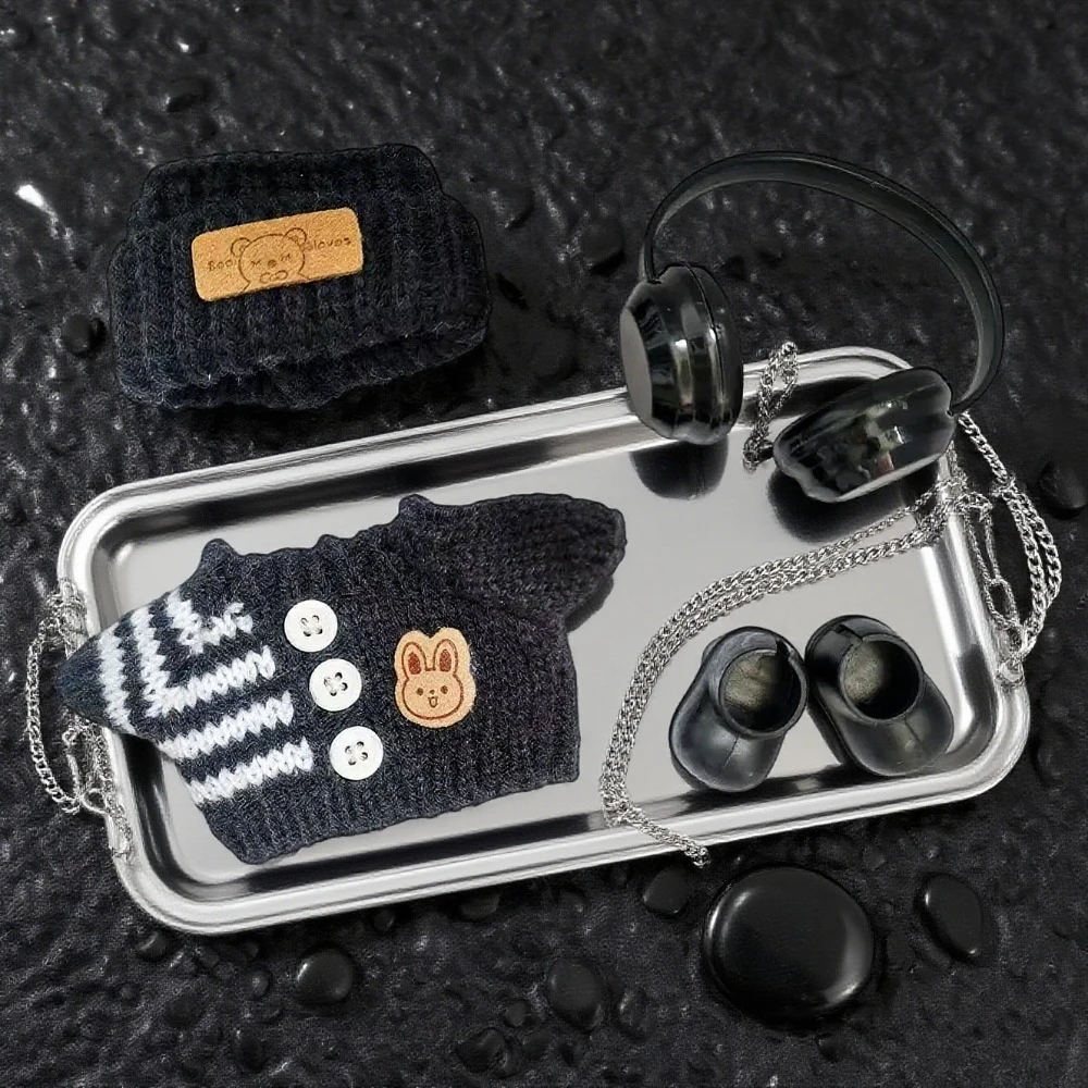 

For Labubu Doll Clothing Cute Sweater Set 17cm Clothing Shoes Doll DIY Accessories Training Sitting Party Games Toys Gifts