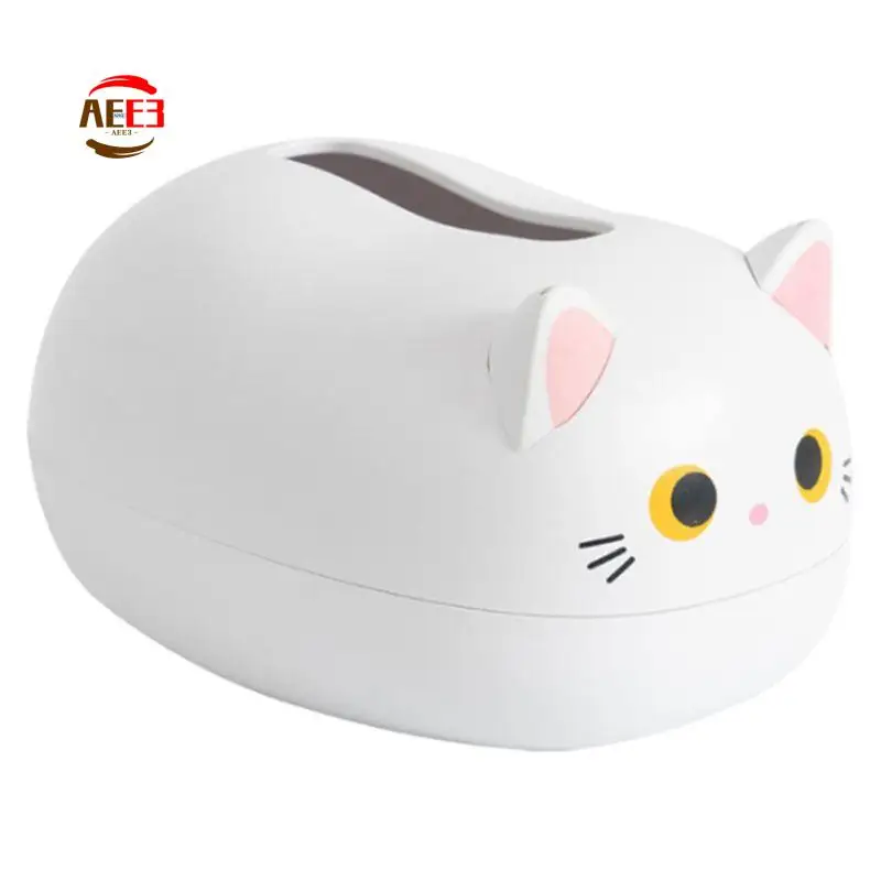 

AEE3-Cute Livingroom Napkin Storage Box Kitchen Paper Container Desktop Toilet Paper Holder For Bathroom Dormitory