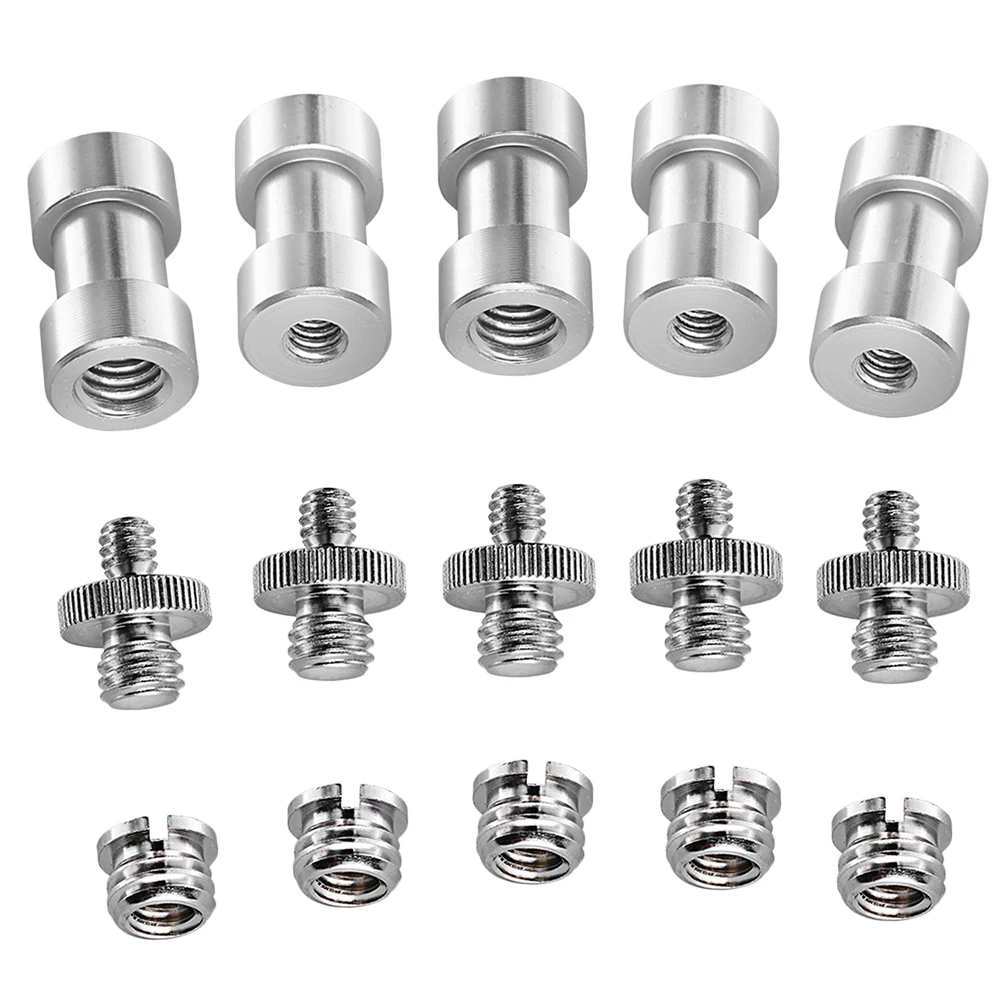 

15pcs Silver Tripod Camera Light Holder Conversion Screws Mount Adapter Accessories Durable Practical Photography Setup