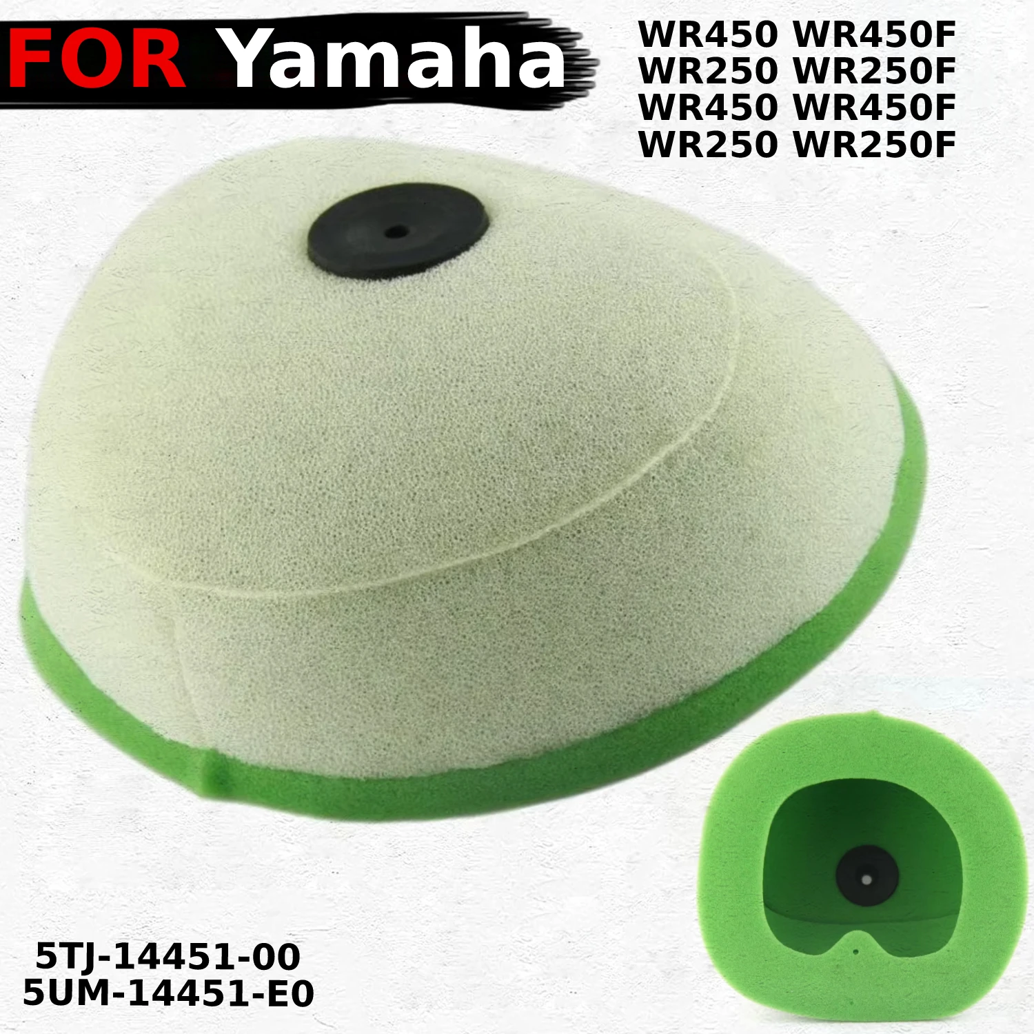 Air Filter Intake Air Cleaner Element For Yamaha WR450 WR450F WR250 WR250F WR 450 WR450F WR250 WR 250F 5UM-14451-E0 5TJ-14451-00