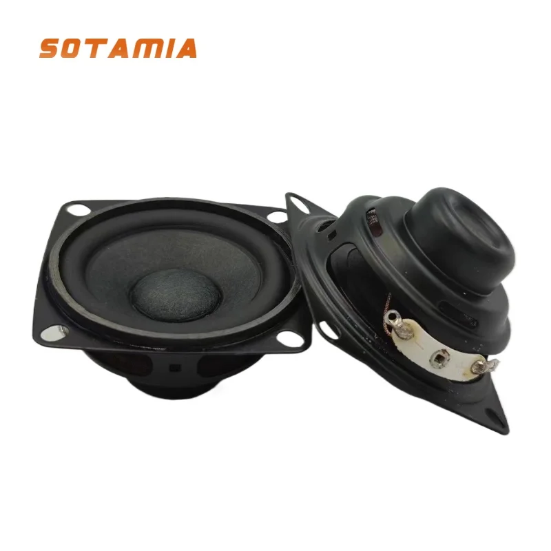 SOTAMIA 2Pcs 52MM Mini Audio Portable Full Range Speakers 4 Ohm 5W DIY Bluetooth Speaker Sound Music Loudspeaker Home Theater