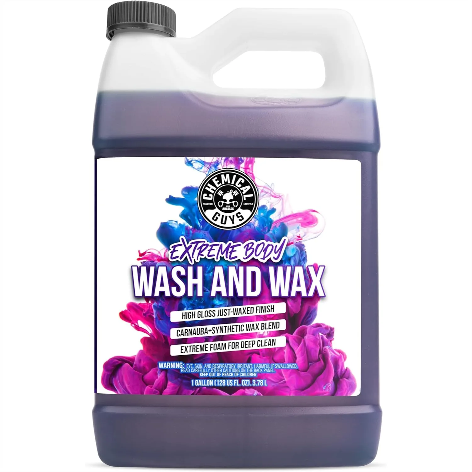 

Extreme Bodywash & Wax Foaming Car Wash Soap for Foam Cannons, Guns, or Bucket Washes - Grape Scent, 128 oz (1 Gallon)