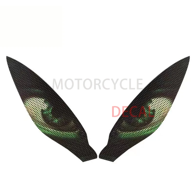 Para kawasaki z1000sr 2017-2018 anos farol da motocicleta adesivo decalque decoração frente carenagem farol olho guarda adesivo