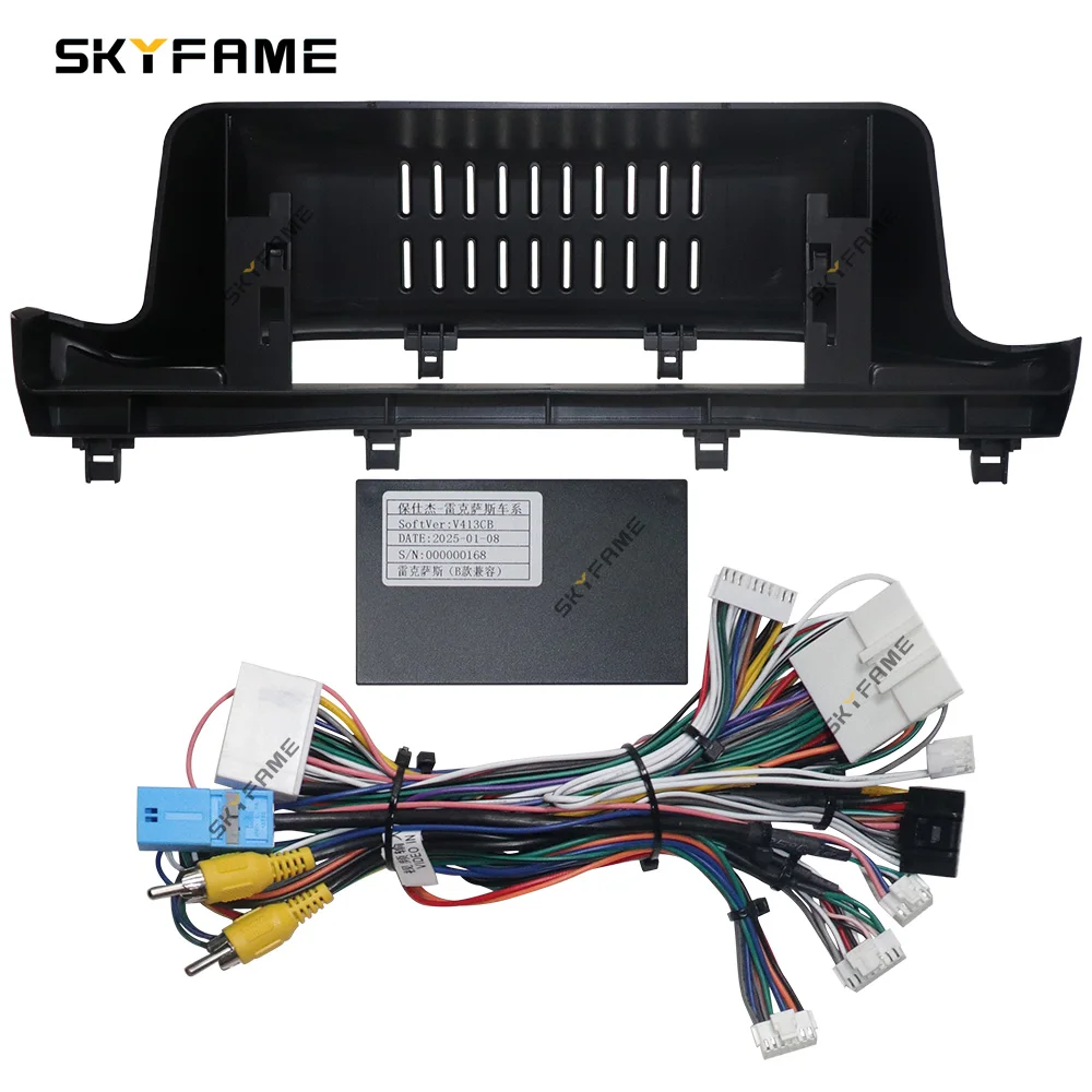 SKYFAME Car Frame Fascia Adapter Canbus Box Android Radio Audio Dash Fitting Panel Kit For Lexus RX RX300 RX350 RX450