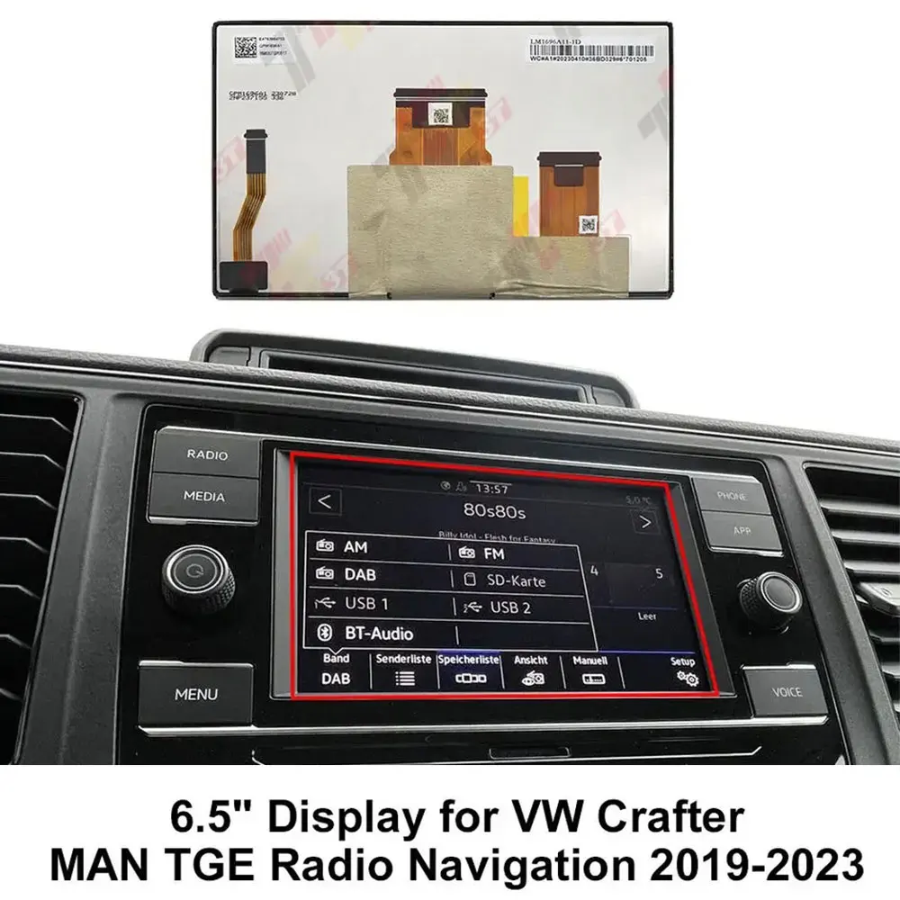 LCD Display for VW Polo, Jetta ，For VW Atlas Crafter Skoda Fabia MK3 MAN TGE Radio Navigation