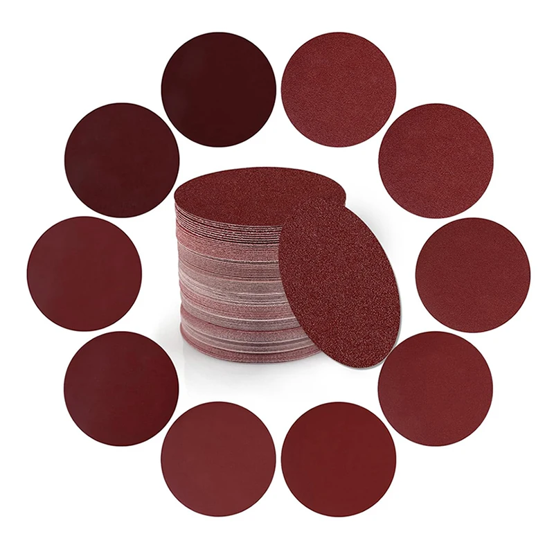 10 Pcs 150mm Sanding Paper Set 6 Inches 40-60-80-120-2000 Grid Metal Polished Woodworking Abrasive Tools Dremel Accessories
