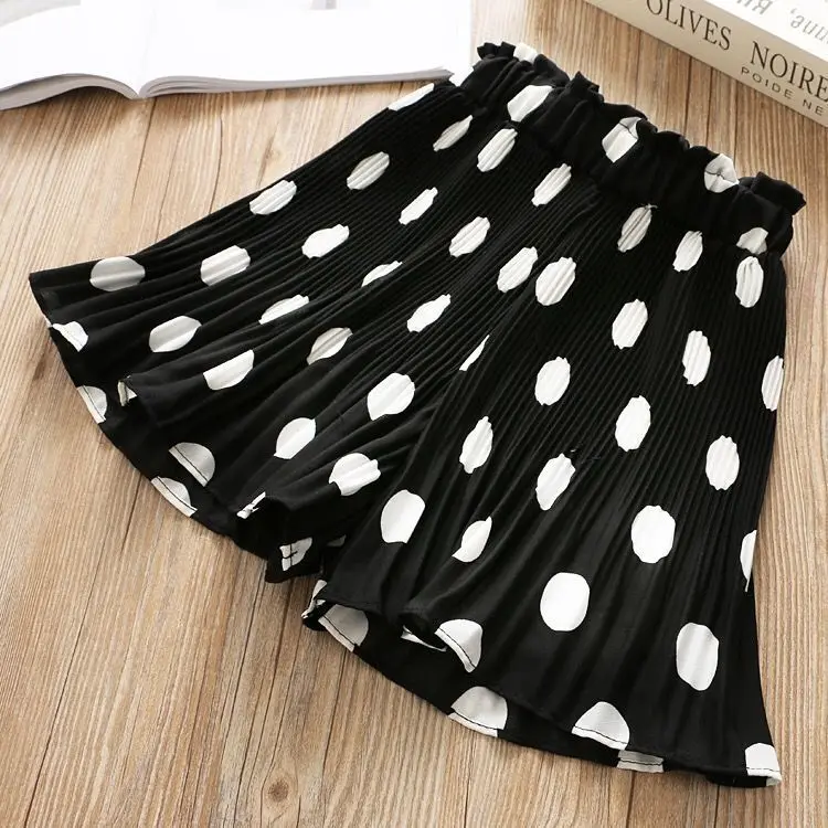 Girls\' Shorts Summer Thin 2023 New Student Summer Outwear Sports Skirt Pants 2-12T Children\'s Loose Wide Leg Pants Korean Summer