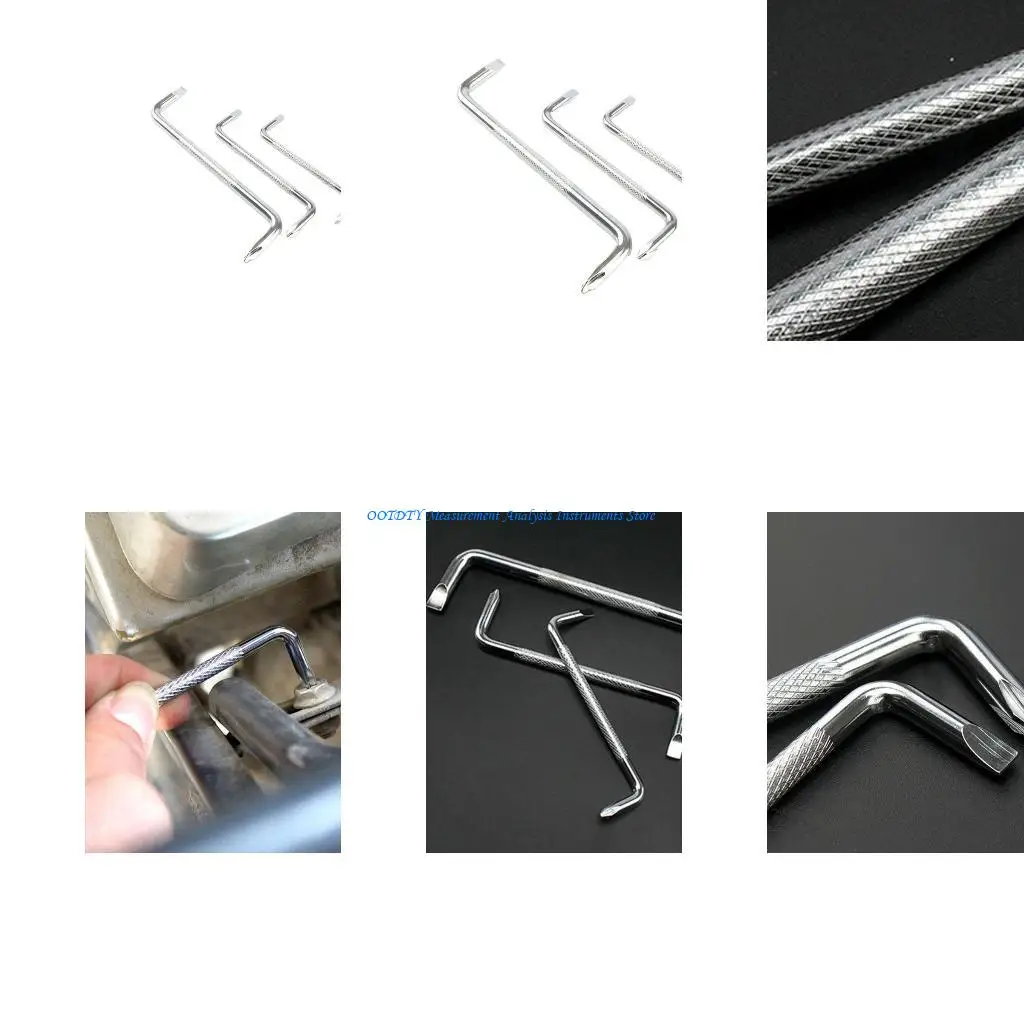 

367D 3 Pcs Offset Screwdriver Set Screw Driver & Z Shaped Screwdriver Set for Workshop