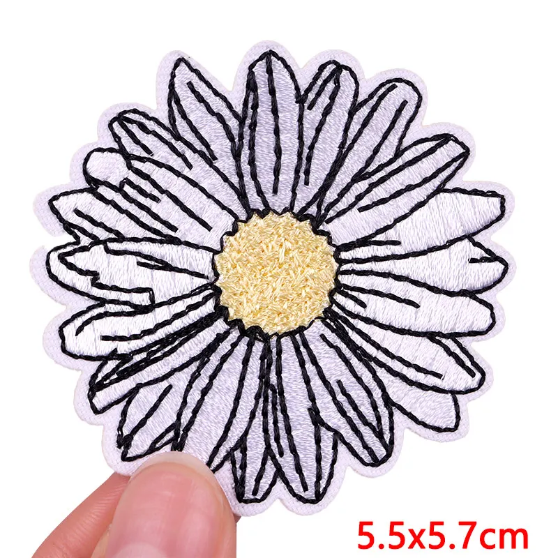Biene/Blume Patch Cartoon Tier Stickerei Patch Eisen auf Patches für Kleidung gestickte Patches auf Kleidung DIY Näh aufkleber – Detail 7