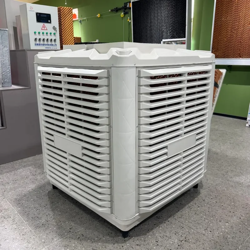 3KW Industrial Evaporative Desert Air Cooler with Large Water Tank Wheels Floor-Standing New Condition