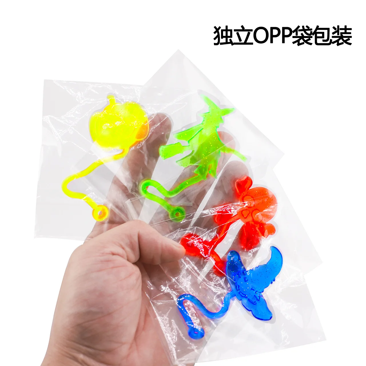 10-20 قطعة ألعاب يدوية صغيرة لزجة الهالوين محاكاة ساخرة اليقطين الجمجمة الخفافيش شبح مطاطا بسط لزجة لعبة اليد الأطفال هدايا الحفلات