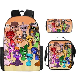 Sac à dos en peluche Anime Game pour enfants, Sprunki, Wenda, Oren, sac à dos étudiant, initié à l'école, mignon, voyage, enfants, cadeau d'anniversaire