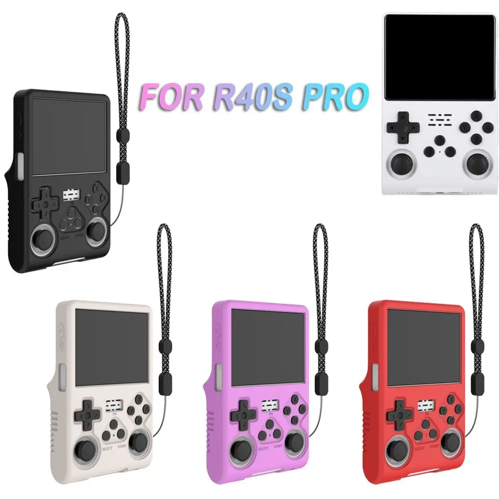 

Силиконовый защитный чехол, противоударный чехол для игровой консоли с защитой от царапин и чехлом для ремешка для R40S Pro