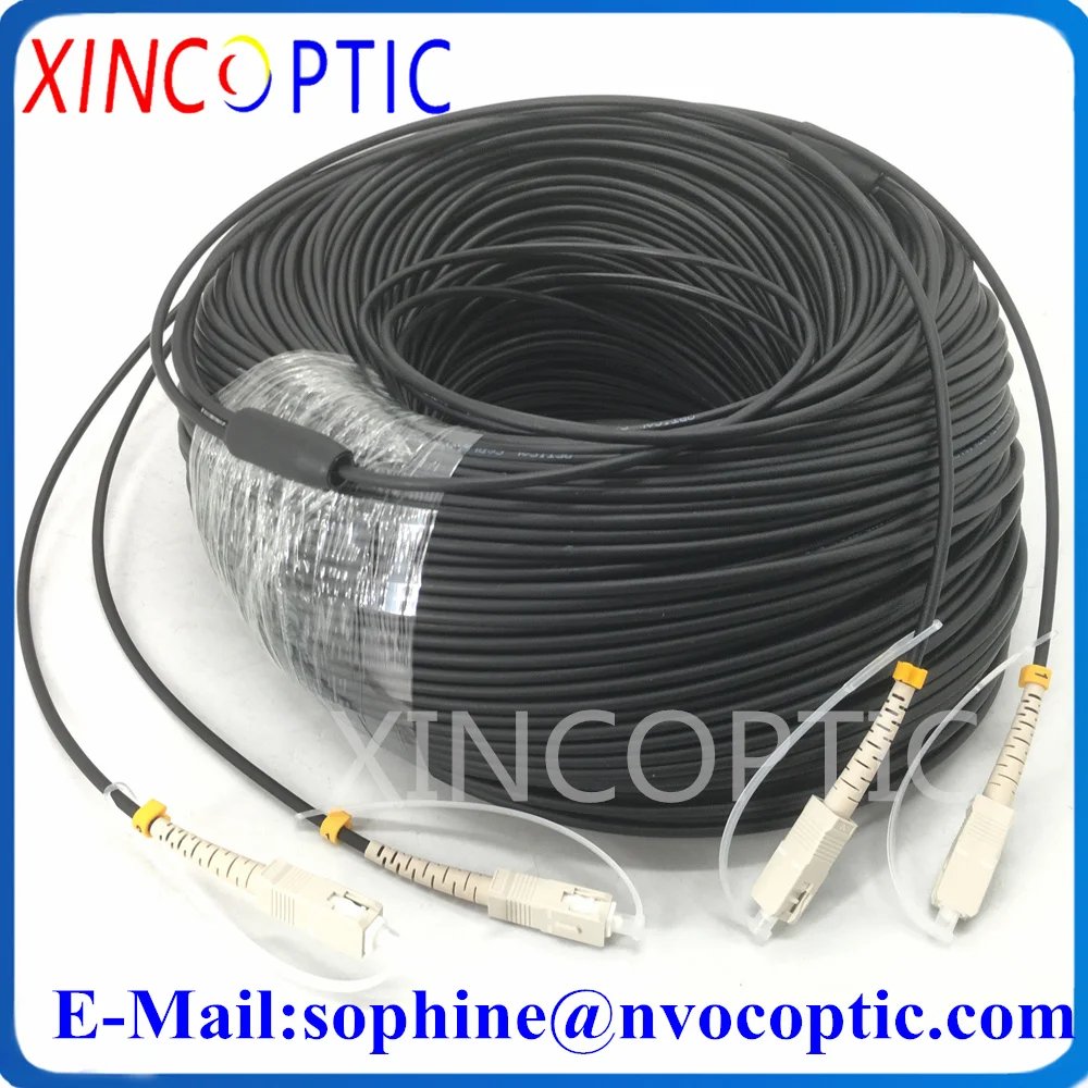 

MM,2Cores,50/125 OM3-300,LSZH Black Jacket,3.0mm,SC/UPC-SC/LC/ST/FC 100/150/ 200M 2Fibers 2C Armored Fiber Patch Cord,No Reel