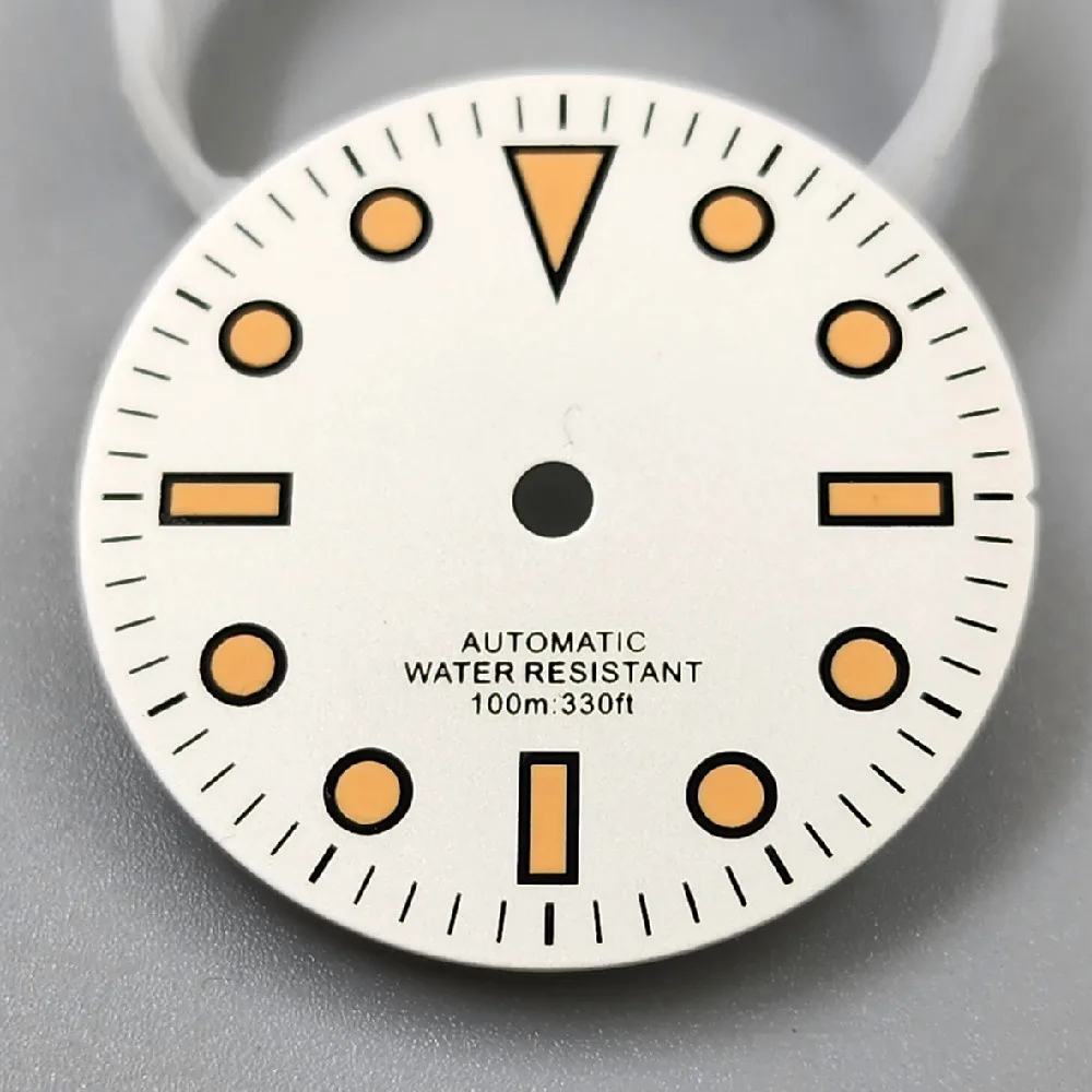 29mm Vintage Green Luminous Dial Fits NH35 miyota 8215 8205 ETA2824 2836 MINGZHU DG2813 Automatic Movement