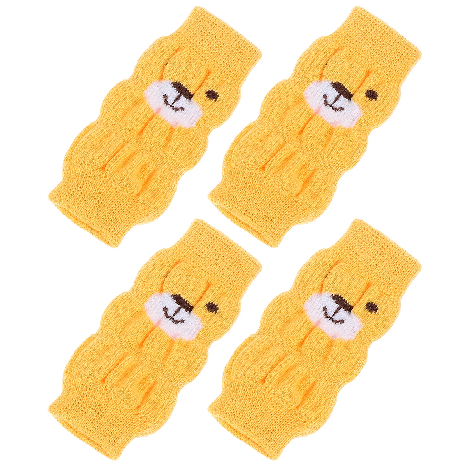 4Pcs Pet Socks Dog Leg Warmers Anti-Slip Durable Puppy Leg Protector Outdoor Warm Dog Leggings for Small Dogs Pet Supplies