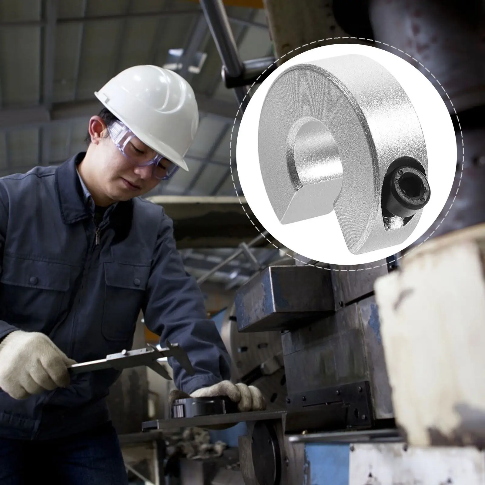 Linear Rail Shaft Stop Collar Aluminum Alloy High Durability Reduction Secure Fit for Cnc Parts Rail Shaft Stop Collar