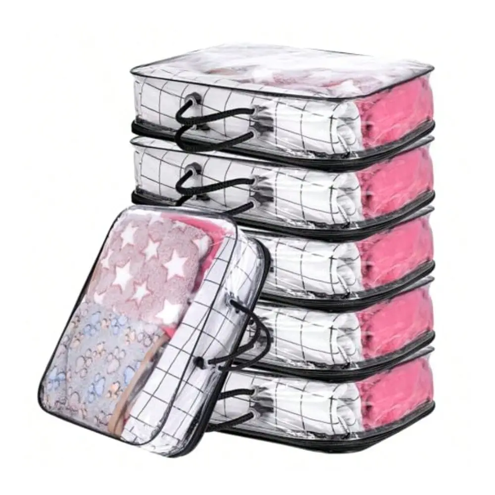 

Pcs Large Clear Travel Packing Cube SeeThrough PVC Organizer Vinyl Zippered Storage Bags Multipurpose Pouch With Handle For Sui