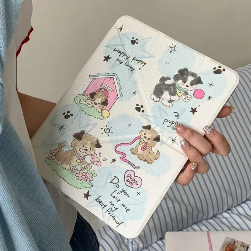 

A Lovely Dog Case For 2025 iPad 11 inch A16 Air Pro 11 12.9 13inch 9.7 10.2 5th 6th 7th 8th 9th 10th gen Air 5 4 3 2 M3 M4 Cover