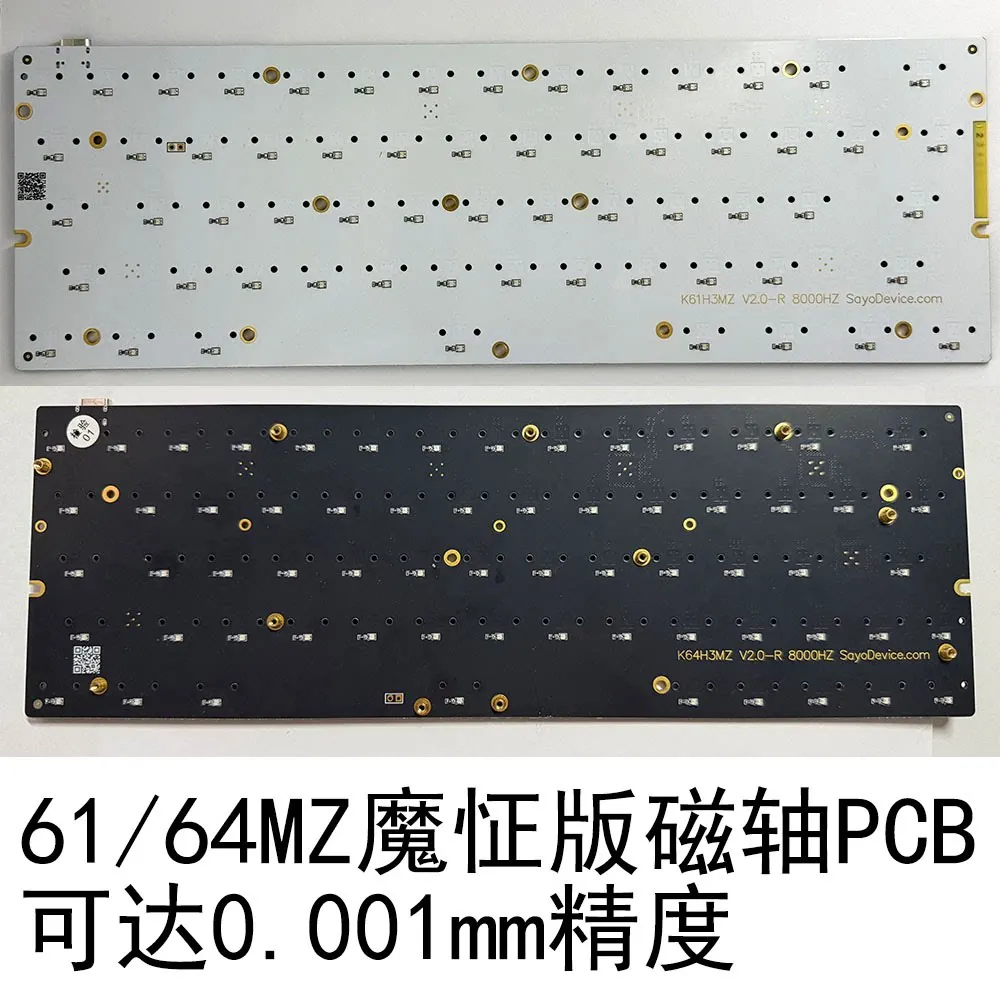 K61H3MZ K64H3MZ 60percent Magnetic-axis Keyboard Motherboard (top and Bottom Light Positions)