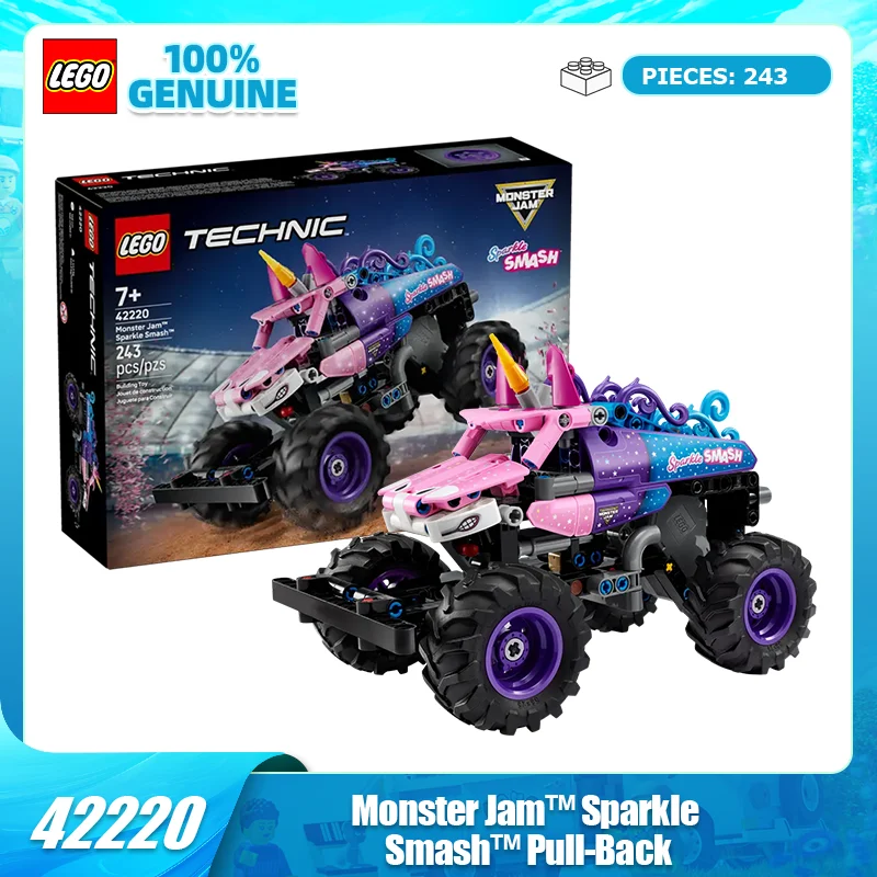 

Строительные блоки LEGO, механическая группа 42220, Sparkle Smash Power Truck, собранная игрушка для мальчиков и детей, подарок на день рождения