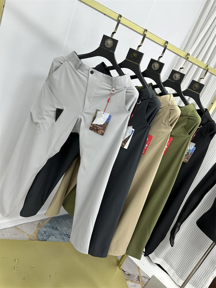 

Outdoor Climbing Hiking Series Soft ell Pants Men's Qui Dry Breathable Sport Casual Pants Tee Dimensional Tailoring Wat...