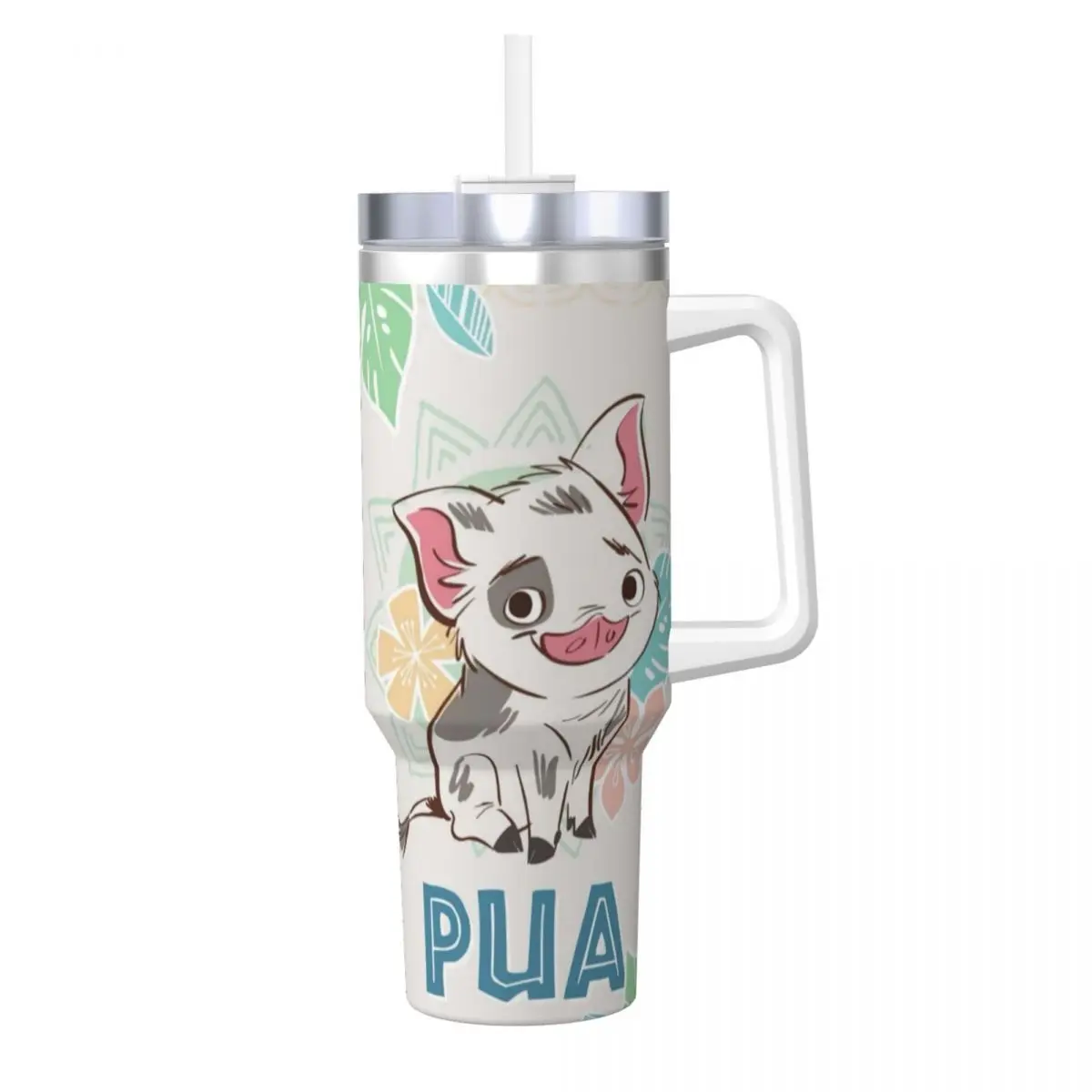 Pua Disney Vaiana Stainless Steel Tumbler Beach Car Mugs Large Thermal Mug Portable Hot Drinks Milk Tea Water Bottle